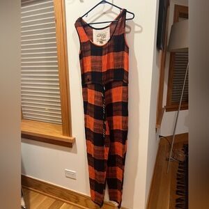 *Damaged* Ace & Jig Onesie, red plaid